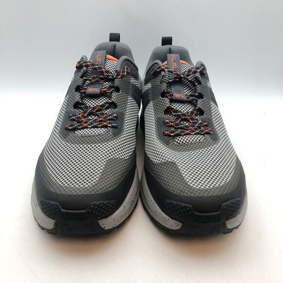 Kuru Mens ATOM TRAIL Athletic Sneaker Size 10.5 Lead Gray Orange Spice NIB